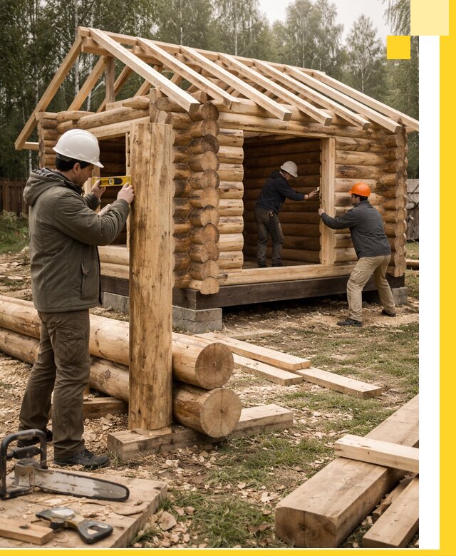 Строительство бань для дачи под ключ в Отрадном с доставкой и монтажом