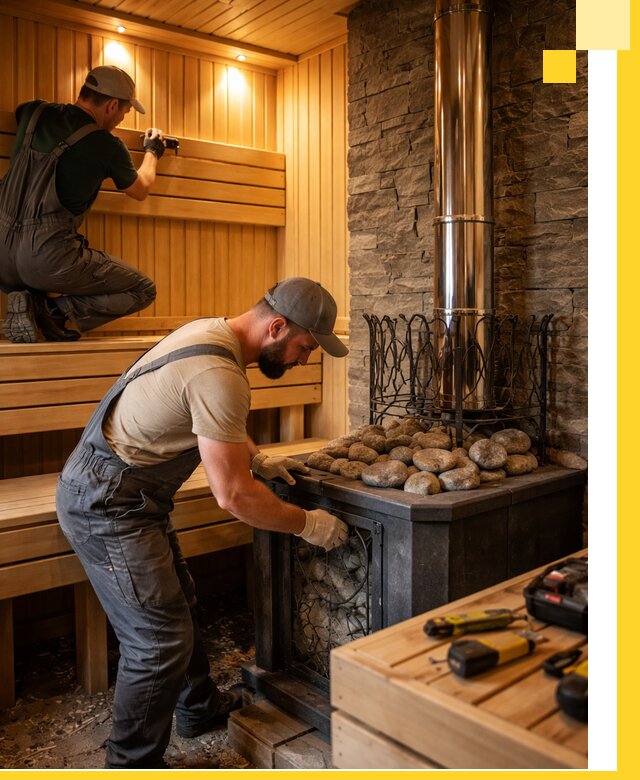 Комплексный дизайн бань, саун и зон отдыха в Отрадном