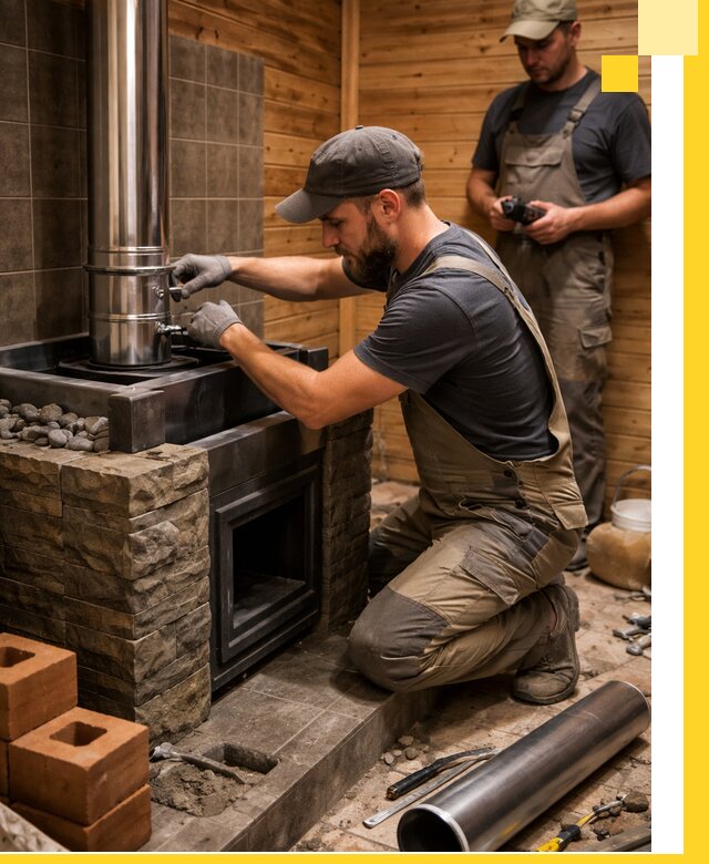 Изготовление и установка банных печей под ключ в Отрадном