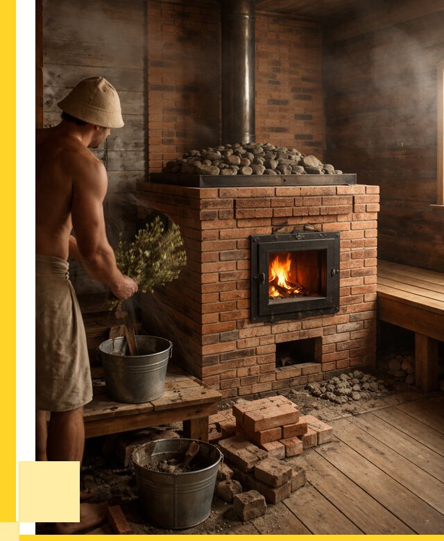 Кирпичные банные печи в Отрадном от 97830 р. | ЭриданТрд