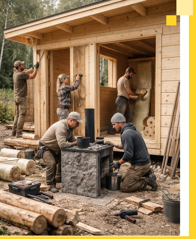 Купить баню под ключ в Отрадном строительство монтаж отделка