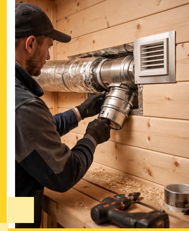 Монтаж вентиляции бани в Отрадном от 13044 р. | ЭриданТрд