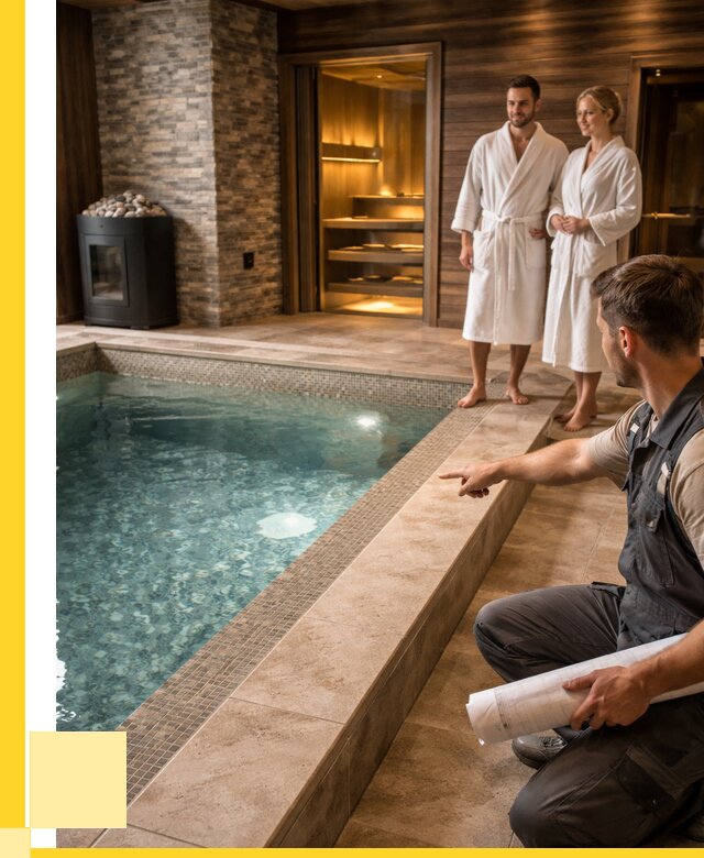 Проект бани с бассейном под ключ в Отрадном от 70655 р. | ЭриданТрд