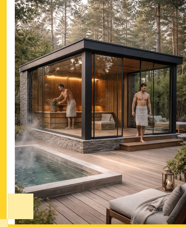 Стеклянные бани и двери в Отрадном от 489150 р. | ЭриданТрд