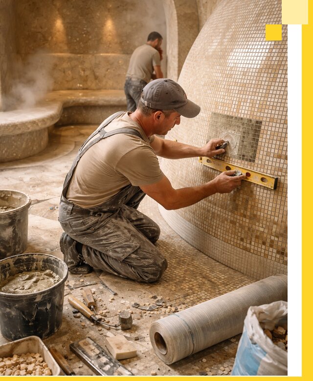 Хамам под ключ в Отрадном: проектирование, строительство, отделка