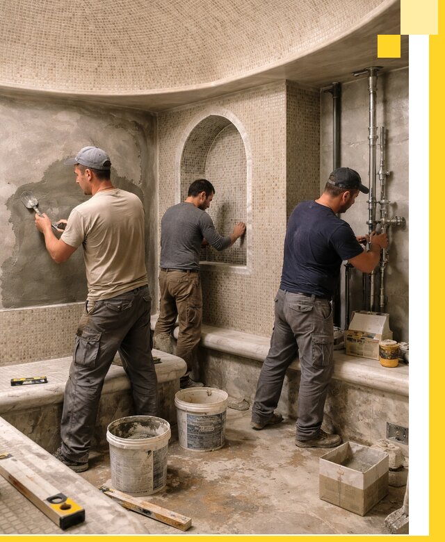 Профессиональный монтаж хамамов под ключ в Отрадном с гарантией