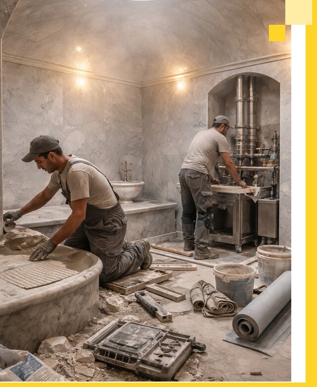 Строительство турецких бань хаммам под ключ в Отрадном