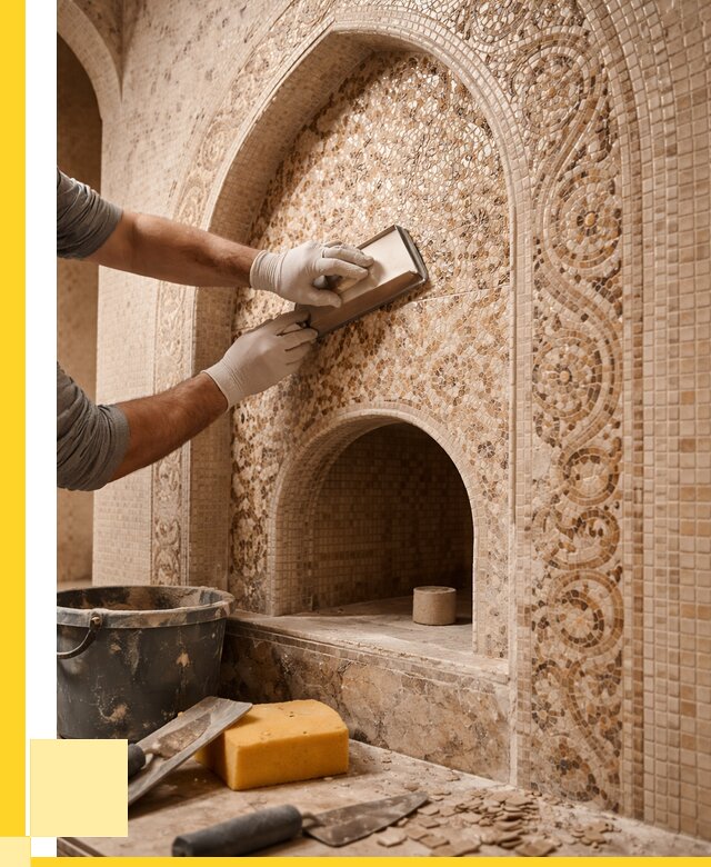 Мозаика для хамама в Отрадном под ключ от 5435 р. | ЭриданТрд